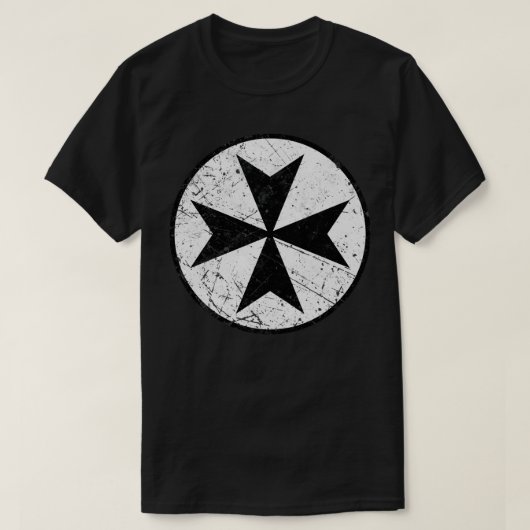 Ridders Hospitaller Orde Kruis T-shirt (Design voorkant)