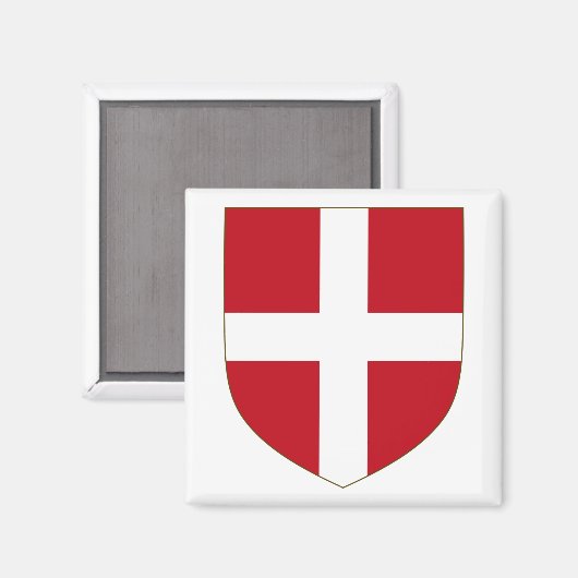 Ridders Hospitaller Wapen Magneet (Voorkant / Achterkant)