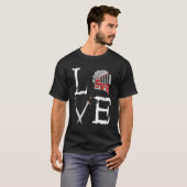 Ridders Liefde Tempeliers Kruisvaarderhelm Middele T-shirt (Voorkant volledig)