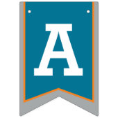 Ridders middeleeuws Gelukkige Verjaardag 10e grijz Vlaggetjes (Tweede vlag)