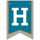 Ridders middeleeuws Gelukkige Verjaardag 10e grijz Vlaggetjes (Eerste vlag)