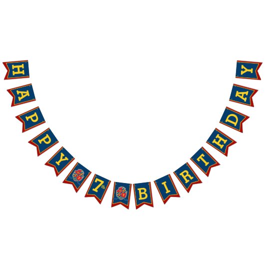 Ridders middeleeuwse Happy Birthday kinder bunting Vlaggetjes (Alle)