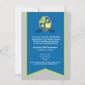 Ridders middeleeuwse schild kinder 10e verjaardag  kaart (Achterkant)