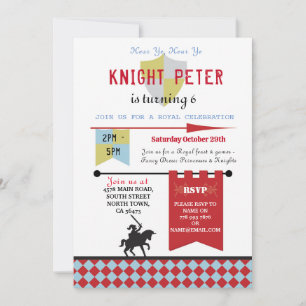 Ridders Prinses Middeleeuws Verjaardagsfeest Uitno Kaart