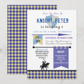 Ridders Prinses Ridder Verjaardagsfeest Uitnodigen Kaart (Voorkant / Achterkant)