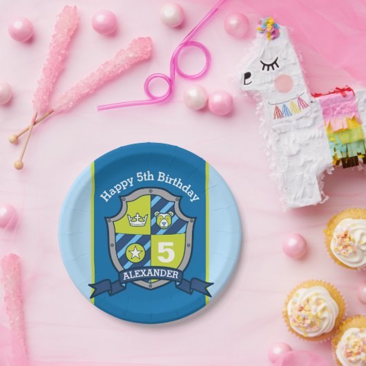 Ridders schild beer 5e verjaardag aangepaste bord (Feest)