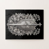 Ridders Schild met klimop Legpuzzel (Horizontaal)