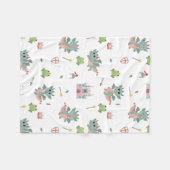 Ridders Sprookjesachtige Middeleeuwse Kasteelkweke Fleece Deken (Voorkant (Horizontaal))