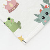 Ridders Sprookjesachtige Middeleeuwse Kasteelkweke Fleece Deken (Hoek)