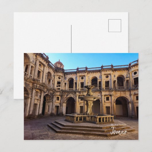 Ridders Tempeliers Kasteel en klooster Tomar Portu Briefkaart (Voorkant / Achterkant)