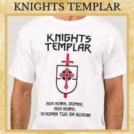 Ridders Tempeliers Non Nobis Domine Middeleeuwen K T-shirt