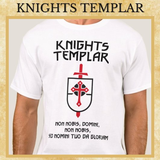 Ridders Tempeliers Non Nobis Domine Middeleeuwen K T-shirt