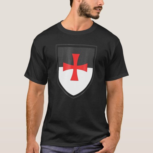 Ridders Tempeliers Schild Kruiskruistochten Christ T-shirt (Voorkant)