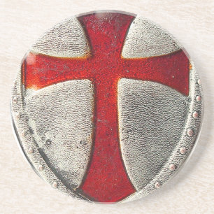 Ridders Templar Zandsteen Onderzetter