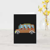Ridderschool bus Thanksgiving Dag Funny Fa Kaart (Gele Bloem)