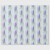Ridderspoor Bloemen in Juli Cadeaupapier (Vlak)