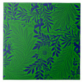 Ridderspoor in levendig groen en blauw   tegeltje (Voorkant)