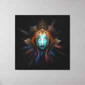 Riddian Queen Fractal Art Wrapped Canvas print (Voorkant)