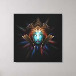 Riddian Queen Fractal Art Wrapped Canvas print