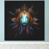Riddian Queen Fractal Art Wrapped Canvas print (Insitu (Houten vloer))