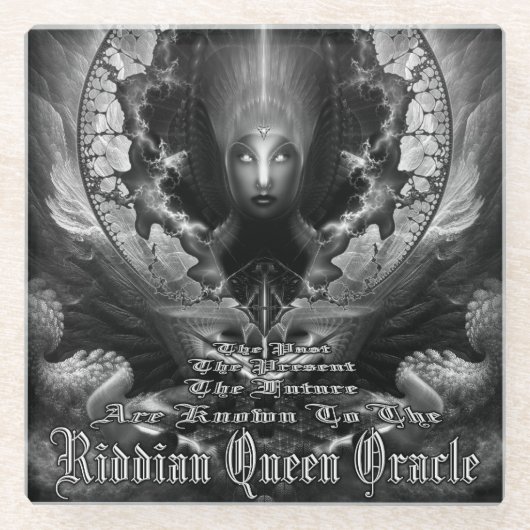 Riddian Queen Oracle GS Full Coverage Glass Coaste Glazen Onderzetter (Voorkant)