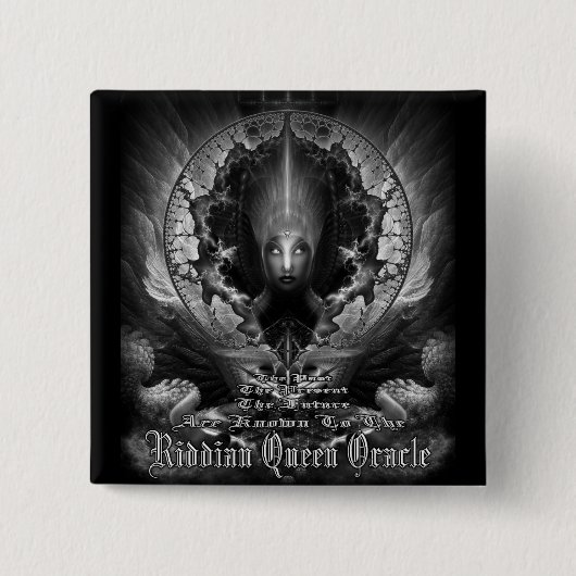 Riddian Queen Oracle GS Vierkante Button 5,1 Cm (Voorkant)