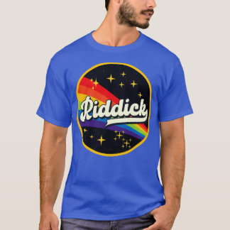 Riddick regenboog in ruimte  stijl t-shirt