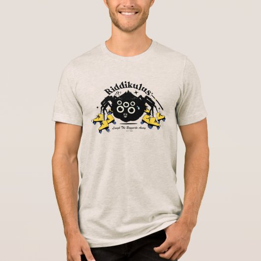 Riddikulus - Lach de Boemannen Weg Tri-Blend Shirt (Voorkant)