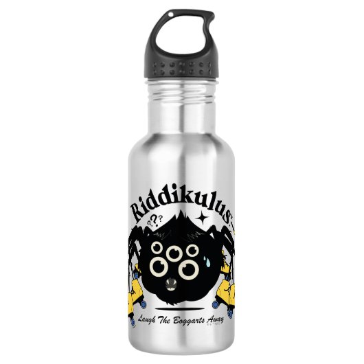 Riddikulus - Lach de Bogarts weg Waterfles (Voorkant)