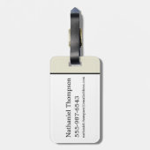 Riddikulus - Lach de Boggarts weg Bagagelabel (Achterkant verticaal)