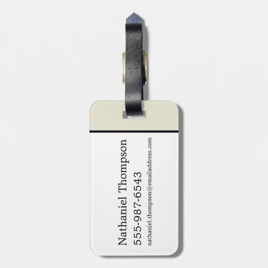 Riddikulus - Lach de Boggarts weg Bagagelabel (Achterkant verticaal)