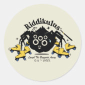 Riddikulus - Lach de Boggarts weg Ronde Sticker (Voorkant)