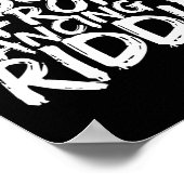 Riddim Dancing Music Maker EDM B Music Lover Riddi Poster (Hoek)