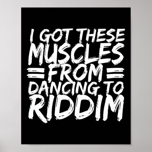 Riddim Dancing Music Maker EDM B Music Lover Riddi Poster (Voorkant)