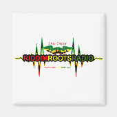 Riddim Roots Radio Square Koelkast Magneet (Voorkant)