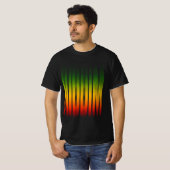 Riddim wazig effect typografie Rasta Reggae T-shirt (Voorkant volledig)