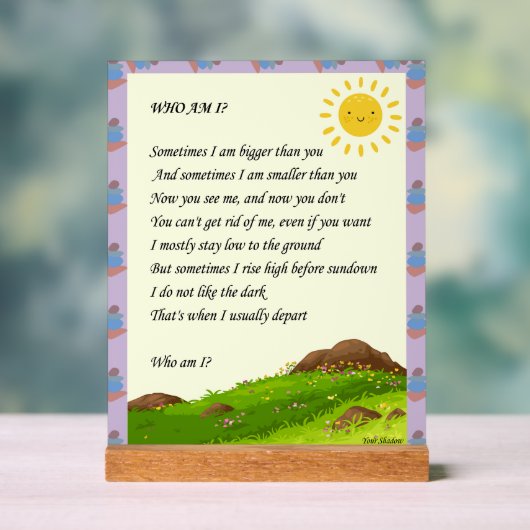 Riddle Art Acryl Bord (Neutraal)