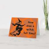 Riddle Halloween Witch Kaart (Voorkant)