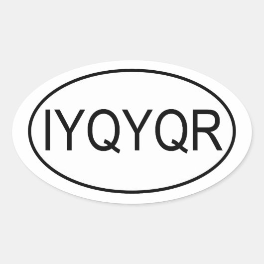 Riddle IYQYR euro Sticker (Voorkant)