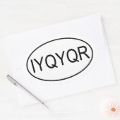 Riddle IYQYR euro Sticker (Envelop)