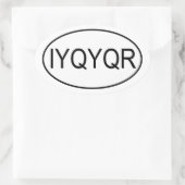 Riddle IYQYR euro Sticker (Tas)