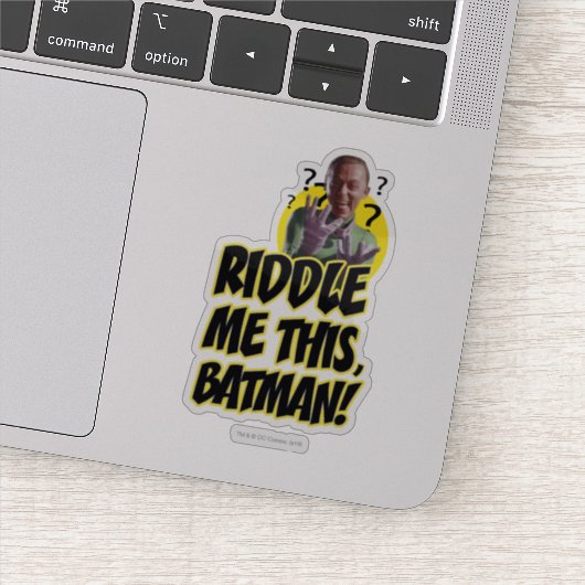 Riddle me deze Batman Sticker (Detail)