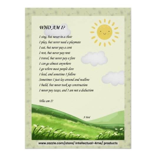 Riddle Wall Art Perfect Poster (Voorkant)