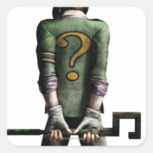 Riddler 2 vierkante sticker