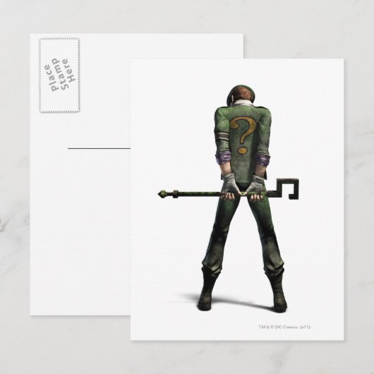 Riddler-kleur Briefkaart (Voorkant / Achterkant)