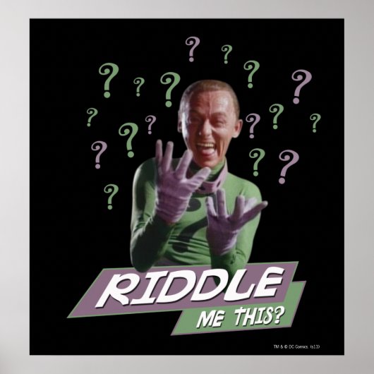 Riddler — Ridderig me dit Poster (Voorkant)