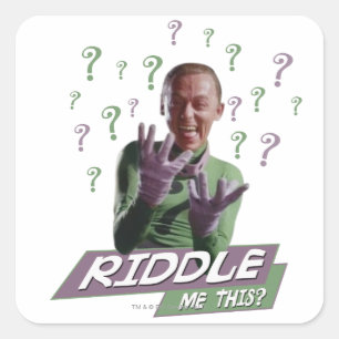 Riddler — Ridderig me dit Vierkante Sticker