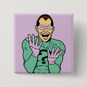 Riddler Vierkante Button 5,1 Cm