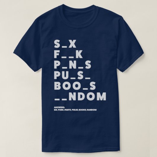 Riddles met dubbelzinnige termen: Geniet van films T-shirt (Design voorkant)