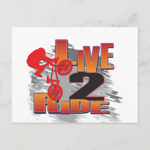 Ride 2 Live BMX Biker Briefkaart